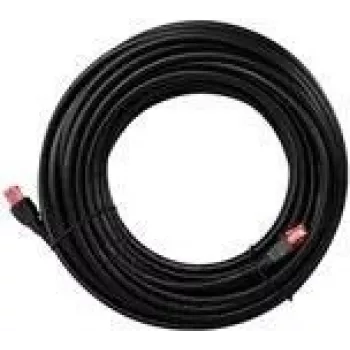 Cable de parcheo para exteriores Goobay CAT 6, U/UTP, negro, 60 m – material de cobre, funda de PE (55438)