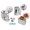 Set de desayuno KLEIN plateado — set de juego de rol de cocina de desayuno para niños