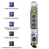 Protección contra sobretensiones QOLTEC 50199 — 6 tomas, cable de 5 m
