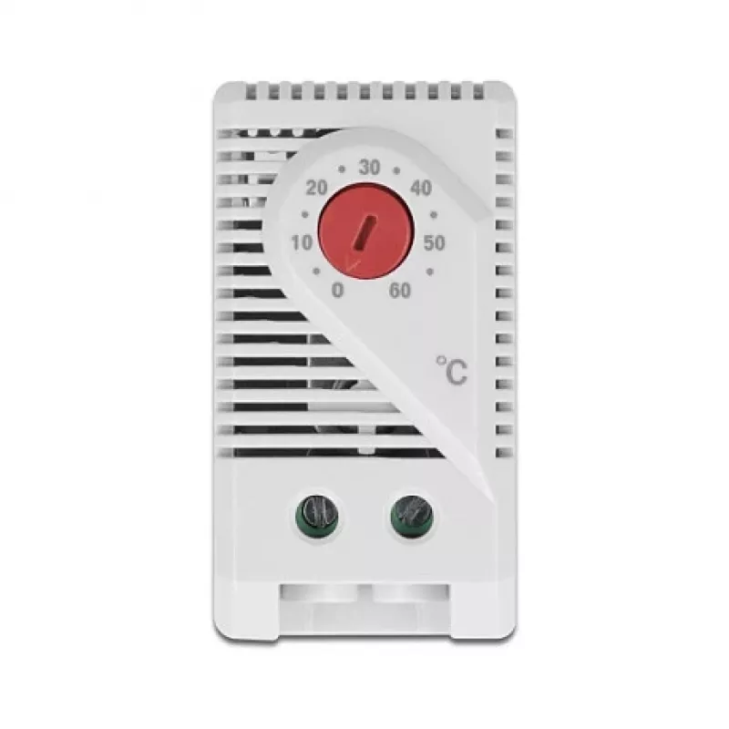 Termostato DELOCK 66824, carcasa de plástico, IP20, 30 W, 250 V, 10 A, 43×60×33 mm, gris/rojo