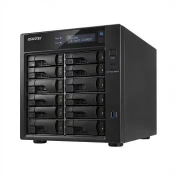 Asustor Lockerstor 8 Gen3 AS6808T NAS de 8 bahías, AMD Ryzen V3C14, 16 GB DDR5 ECC, 2x 10GbE + 2x 5GbE