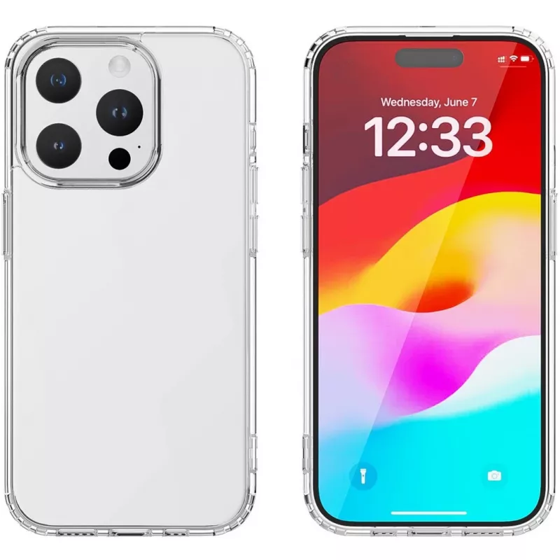 4smarts 540604 - funda tipo cartera - Apple - iPhone 15 Pro - 15,5 cm (6.1) - transparente