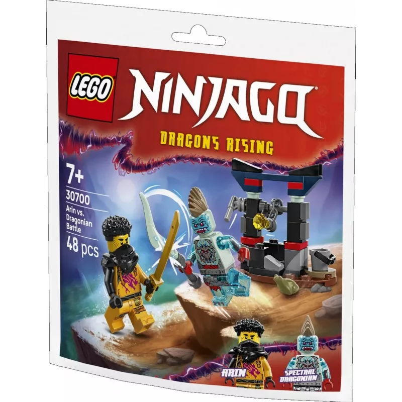 Juguete de construcción LEGO set 30700 Arin y el combate contra el hombre dragón polybag (miniset)