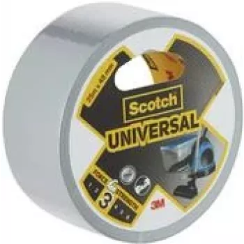 Cinta adhesiva de tela 3M Scotch 48 mm x 25 m, plateada, cinta de reparación flexible de tela