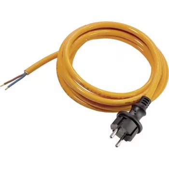 Cable de conexión eléctrica AS Schwabe [conector macho schuko - cable, extremo abierto] Naranja 5,00 m 70913 (70913)