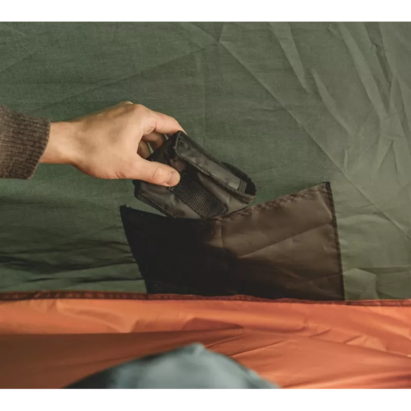 Tienda de cúpula/iglú Easy Camp Rondane 3 – 3 personas, doble techo de poliéster, varillas de aluminio, verde oscuro