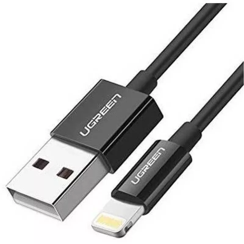 Ugreen 80822 US155 cable para móvil negro 1 m USB-A Lightning