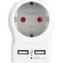 Skross 1500282 Adaptador de enchufe con USB Blanco (1500282)
