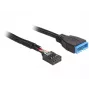 Cable USB interno DeLOCK 83776 0,45 m conector macho a conector hembra