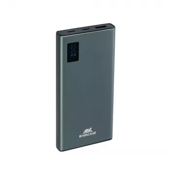 Batería externa Rivacase VA1021 10000mAh, doble salida USB, indicadores LED, cargador portátil compacto