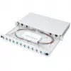 CAJA DE EMPALME DE FIBRA ÓPTICA LC OS2 1U 12XLC OS2 PIGTAILS ACOPLADOR