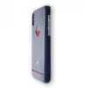 Funda trasera con compartimento para tarjetas VixFox para Samsung S9, azul marino, cubierta trasera protectora para móvil con compartimento para tarjetas