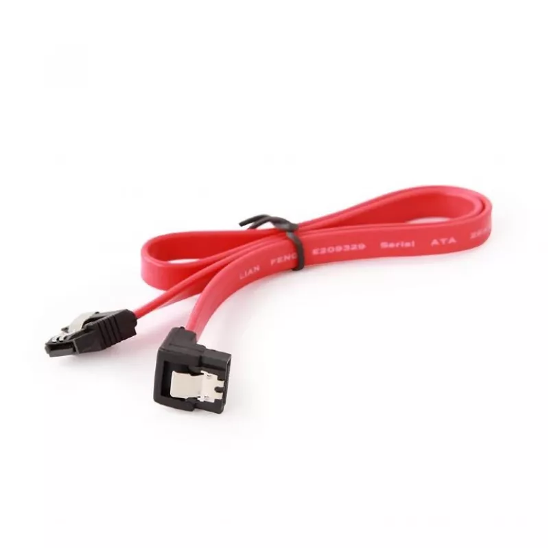 Cable SATA-III Gembird CC-SATAM-DATA90-0.1M 0,1 m conector macho/conector macho, rojo