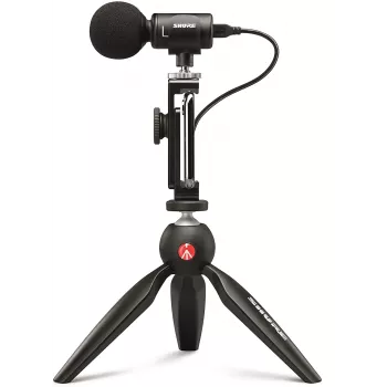 Micrófono de mesa Shure MV88+ VIDEO KIT negro