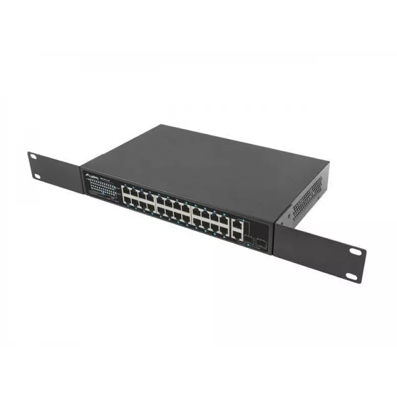 Switch Lanberg 24X 100MB DSP+/2X Combo Rack 19 360W V2