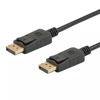 Cable DisplayPort SAVIO CL-136, conector macho-macho DisplayPort, 2 m, DP 1.2, contactos dorados, negro
