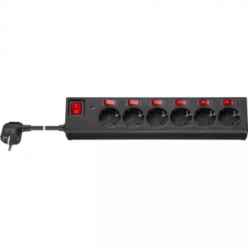 Regleta con protección contra sobretensiones Goobay 72567 6 salidas AC cable 1.5 m