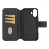 Funda de piel para iPhone 16, negra