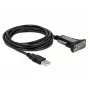 Adaptador DELOCK USB 2.0 Type-A a 1 x Serie RS-232 DB9 3 m