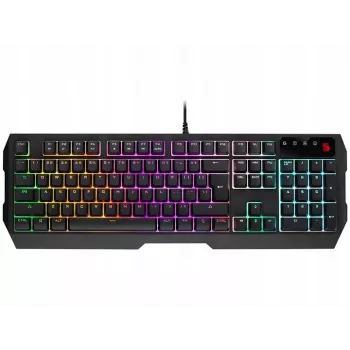 Teclado gaming con cable A4Tech Bloody B140N, membrana, Negro