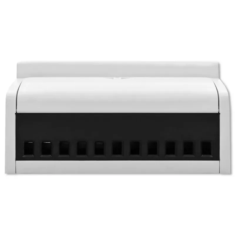 Contador electrónico bidireccional trifásico Qoltec | Contador de consumo eléctrico para carril DIN | 400V | 100A | LCD | 4P