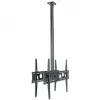 HAGOR HA DH Duo L - set de montaje (soporte) - para 2 consolas LCD/plasma (espalda con espalda) - negro - tamaño de pantalla: 140-191 cm (55-75) - montaje en techo