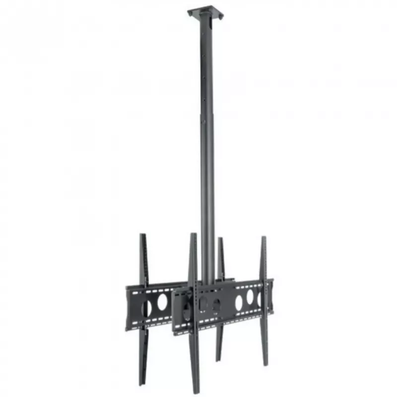 HAGOR HA DH Duo L - set de montaje (soporte) - para 2 consolas LCD/plasma (espalda con espalda) - negro - tamaño de pantalla: 140-191 cm (55-75) - montaje en techo