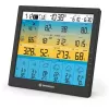 Bresser 7003220 Weather Center 7-in-1 Solar 6-Day 4cast Pro SF estación meteorológica digital, LCD, negra