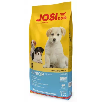 Comida seca para perros JOSERA JosiDog Junior — 15 kg, pollo, 25 % proteína, 13 % grasa, para cachorros, apoyo de articulaciones y digestión