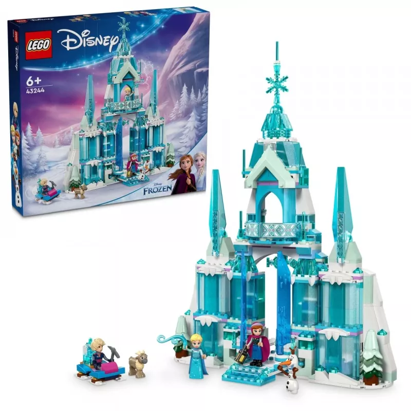 Juguete de construcción LEGO Disney Princess Palacio de Invierno de Elsa 43244 — set de construcción para juego imaginativo