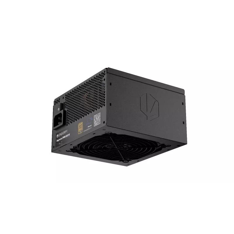 Fuente de alimentación ENDORFY Supremo FM6 850 W, ATX de 24 pines, totalmente modular, 80 PLUS Gold, ventilador de 120 mm, negro