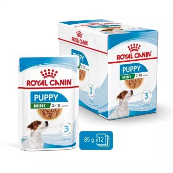 ROYAL CANIN SHN Mini Puppy en salsa - Comida húmeda para cachorros - 12X85g