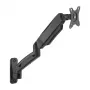 Soporte de pared con brazo de resorte para monitor de 17-32 inch, negro