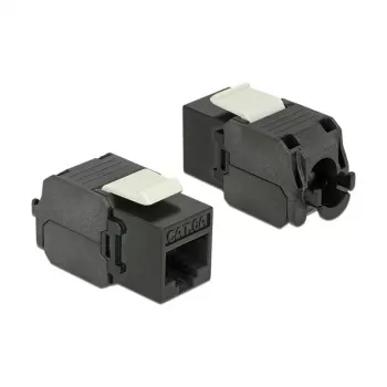 Delock 86267 módulo Keystone de RJ45 a LSA Cat.6A UTP, negro