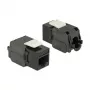 Delock 86267 módulo Keystone de RJ45 a LSA Cat.6A UTP, negro