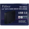 Inter-Tech Veloce GD-35612 - carcasa para disco - 3,5