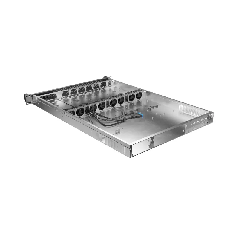 Carcasa rack Lanberg SC01-6501-12B 1U negra 8 ventiladores HDD SSD