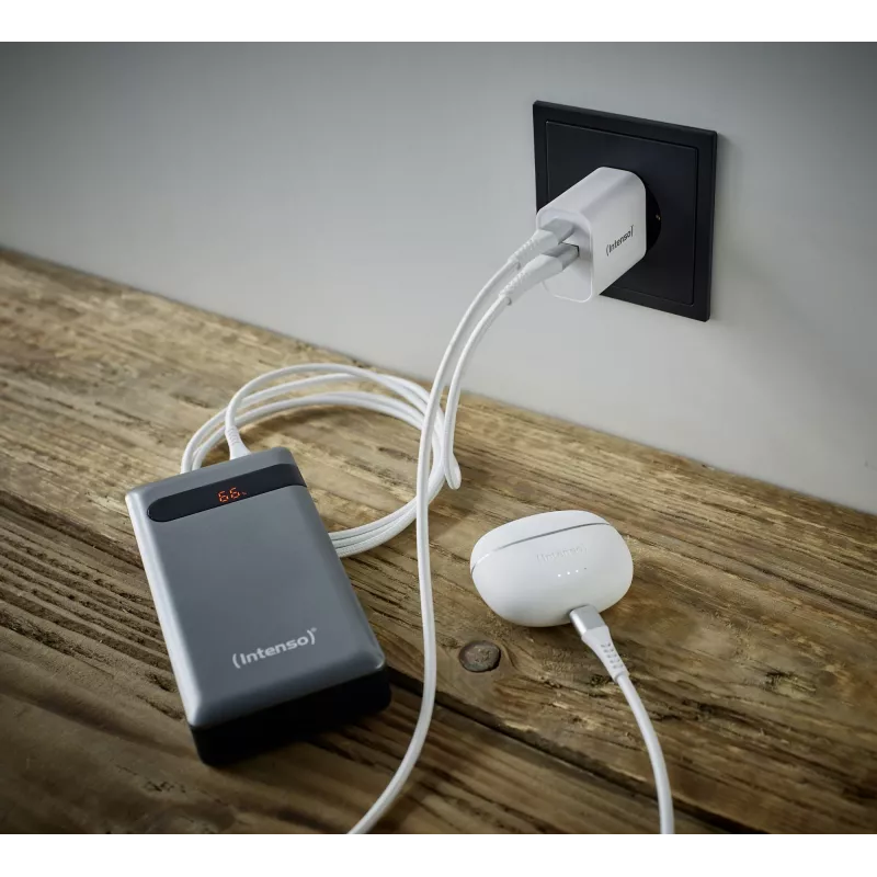 Cargador de interior Intenso POWER ADAPTER USB-A/USB-C/7803012 carga rápida 20V