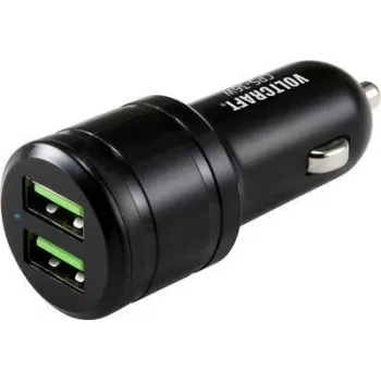 VOLTCRAFT CPS-36W VC-11015375 cargador USB para vehículo corriente de salida (máx.) 3 A 2 x USB (VC-11015375)