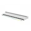 Panel de parcheo Lanberg PPS7-1024-S de 19 pulgadas 1U, 24 puertos, Cat7, FTP apantallado, gris