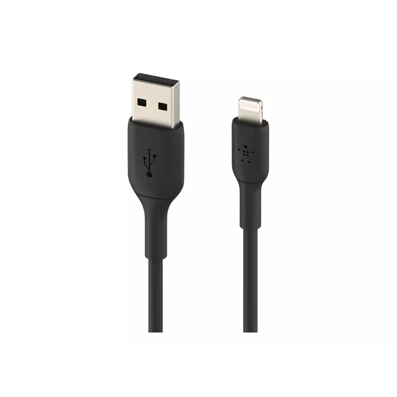 BELKIN CABLE USB PVC USB-A - LIGHTNING, 1M, NEGRO