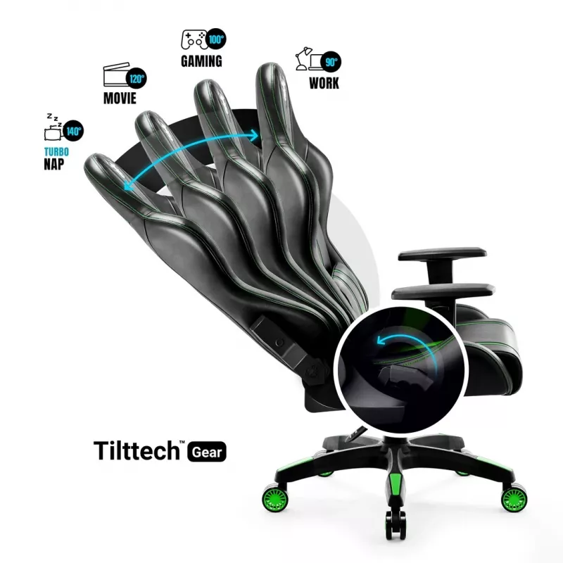 Silla gaming Diablo X-One 2.0 Normal Size negra, verde