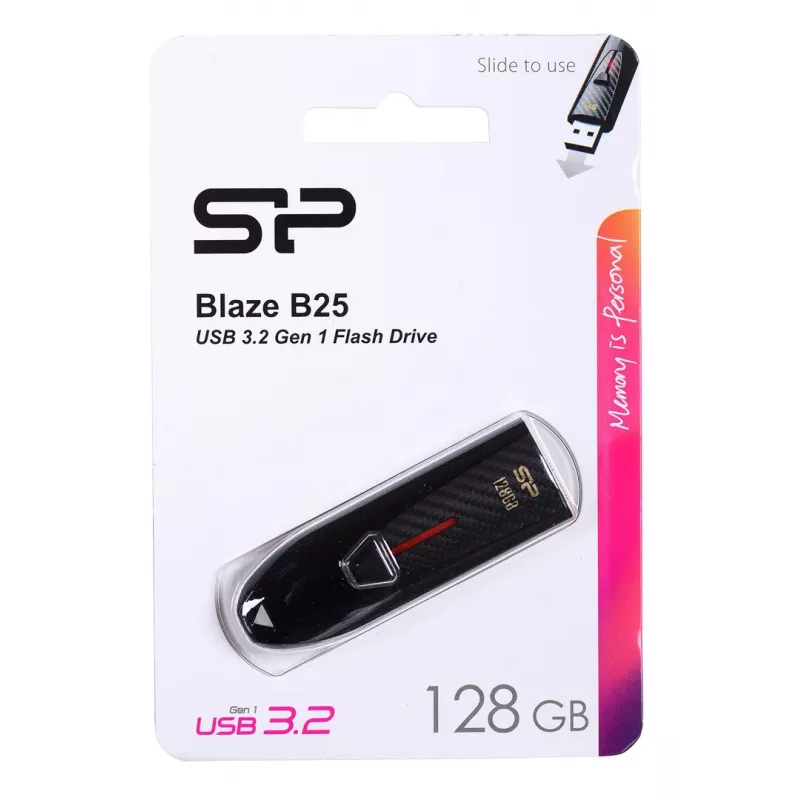 Silicon Power Blaze B25 Memoria USB 128 GB USB Type-A 3.2 Gen 1 (3.1 Gen 1) Negro