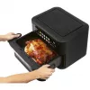 ProfiCook PC-FR 1313 H freidora de aire doble, 10 L, 2400 W, negro/acero inoxidable