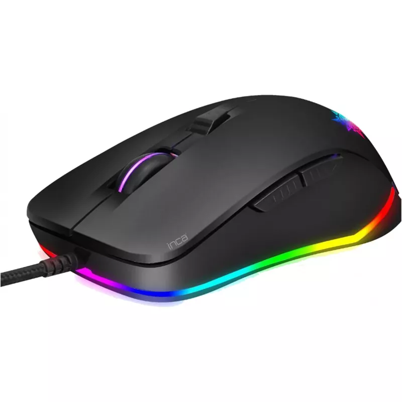 Ratón gaming INCA IMG-327 4800 DPI. RGB. 6 botones. USB. SW retail
