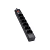 Regleta Eaton Protection Strip 6 DIN con protección contra sobretensiones (6 tomas Schuko, con interruptor) - negra (PS6D)