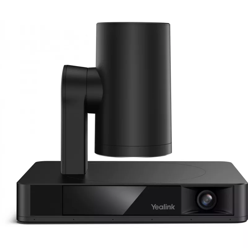 Webcam Yealink UVC86 Negra — 8 MP 4K Ultra HD, 30 fps, interfaz RJ-45, inclinación de 40° a -90°