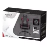 Silla de oficina Subsonic SA5609-AC1 asiento acolchado respaldo acolchado negro rojo