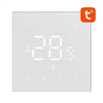 Termostato inteligente Avatto WT410-BH-3A-W WiFi para calderas de gas, programable, conectividad Wi‑Fi