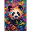 Oso panda en el bosque del arcoíris, puzzle 1000 piezas